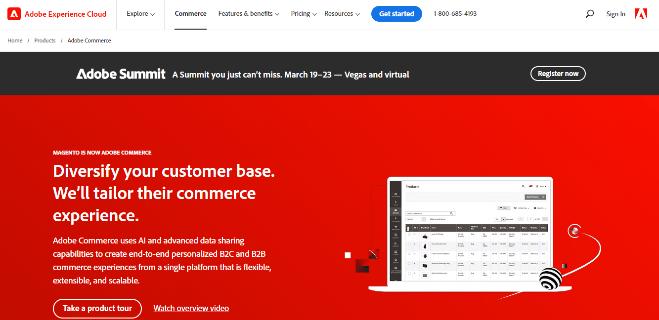 Adobe commerce platform