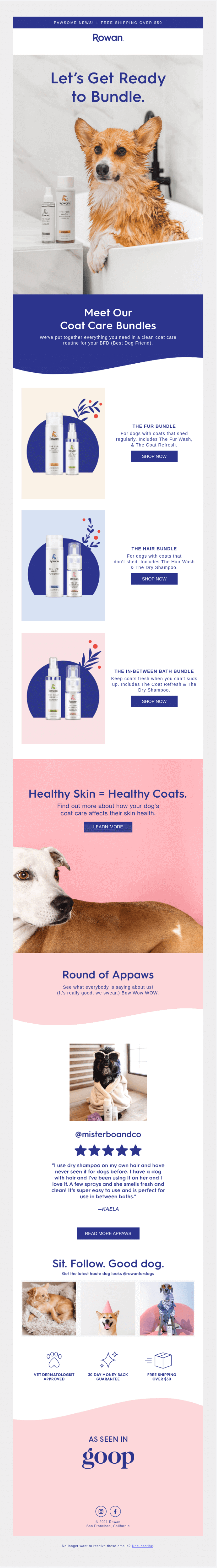Rowan email newsletter