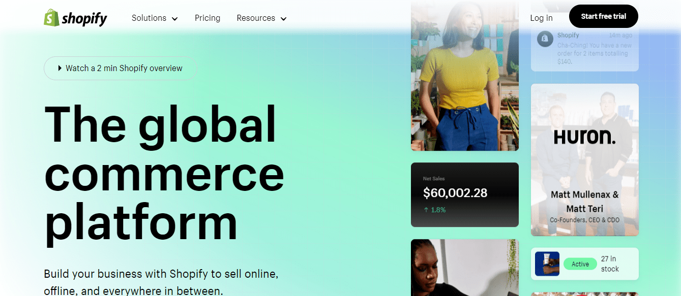 Shopify ecommerce platform