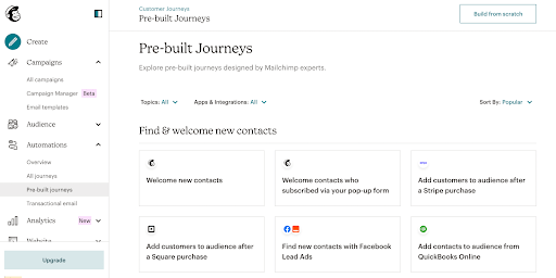 Automations for Mailchimp
