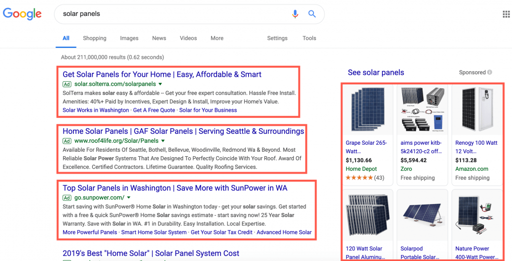 paid search ads