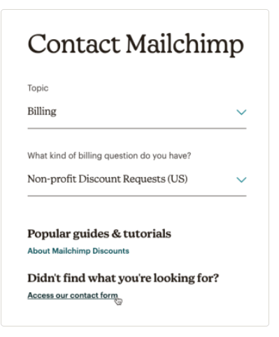Mailchimp for non profits