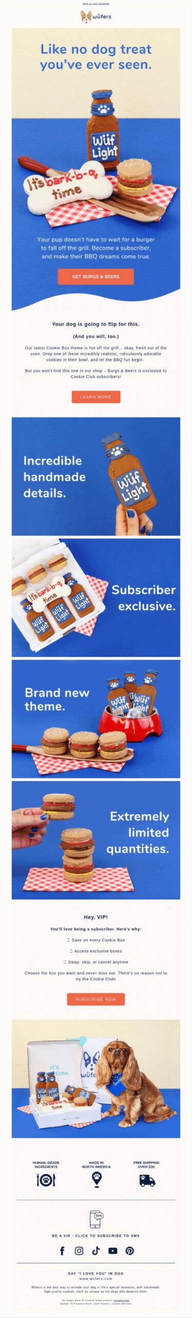 Wufers email newsletter