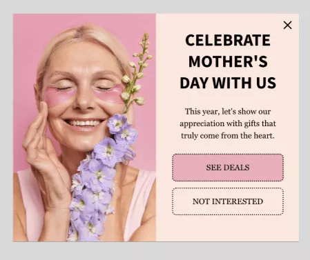 mother's day popups