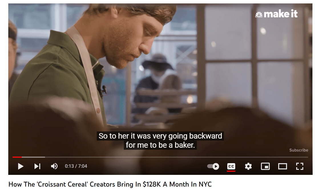 a man making croissants