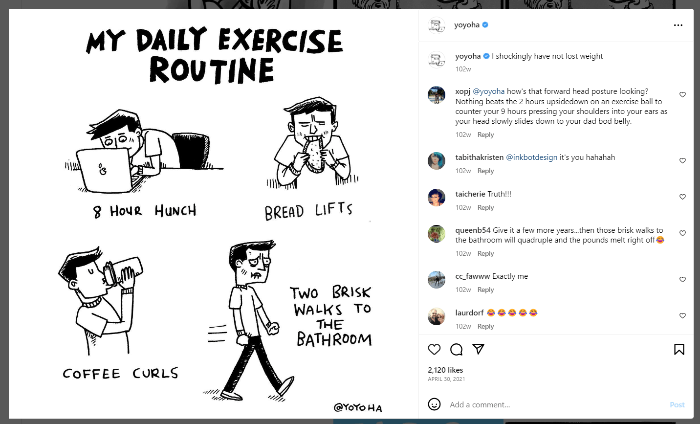 a screenshot of a humorous social media post