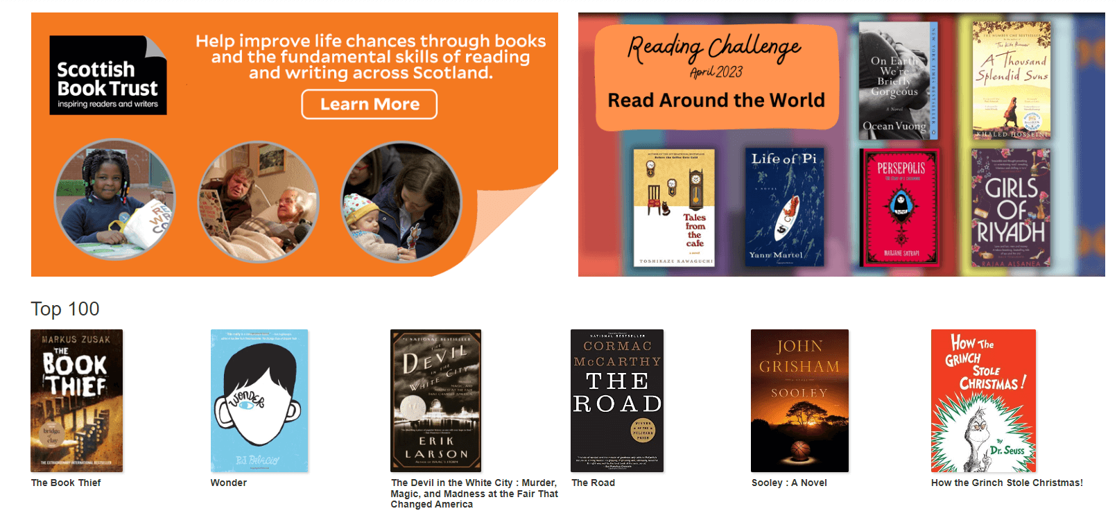 books on the webpage