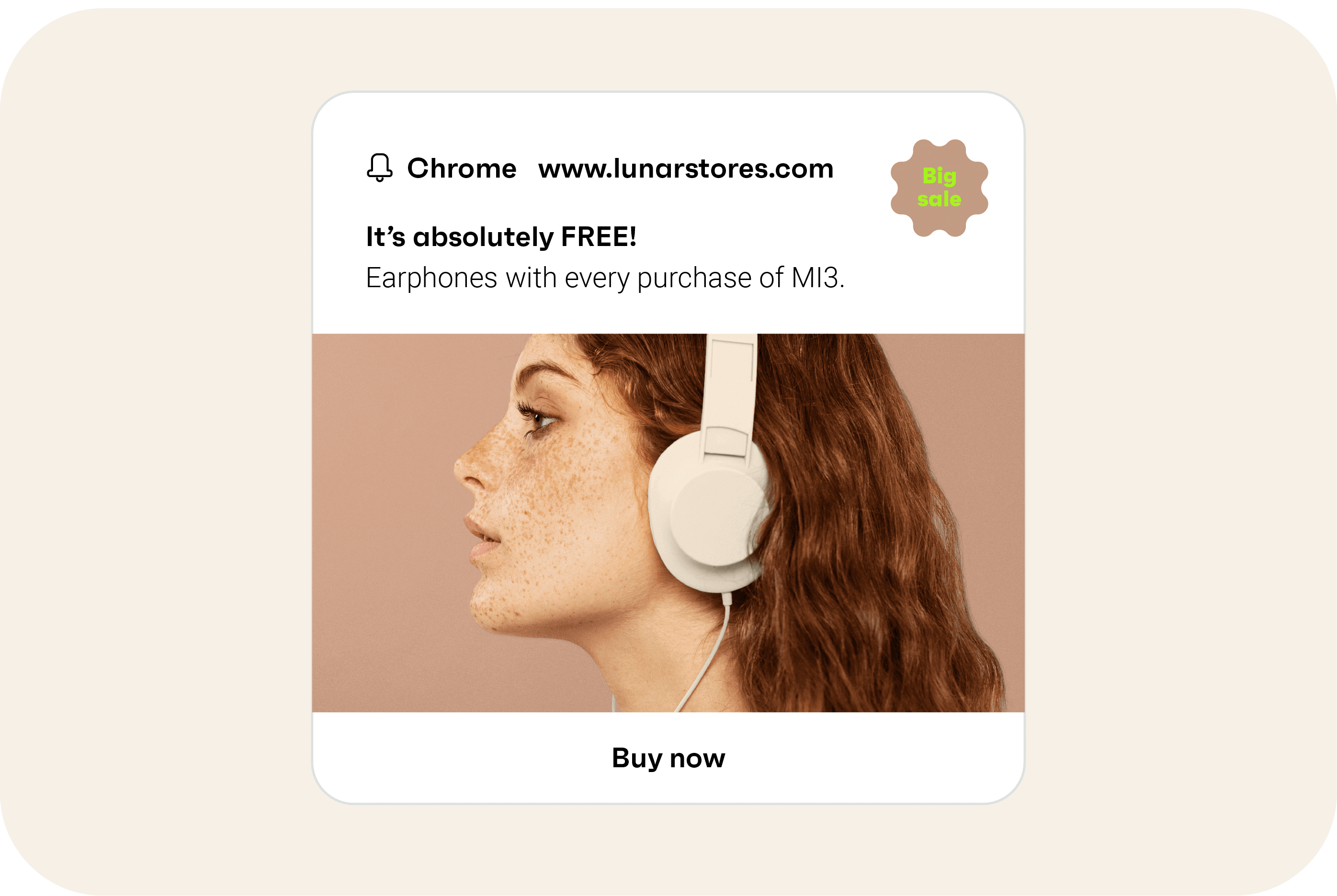 complementary product offer push notification
