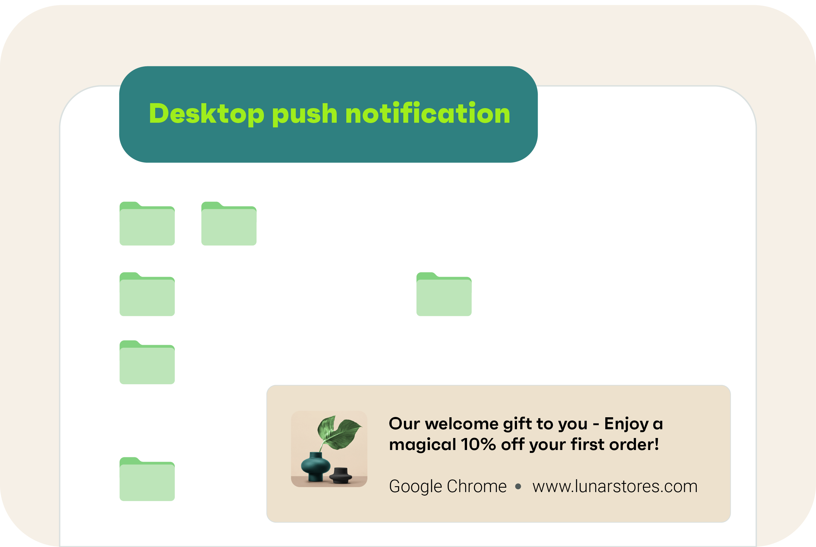 an example of desktop push notification