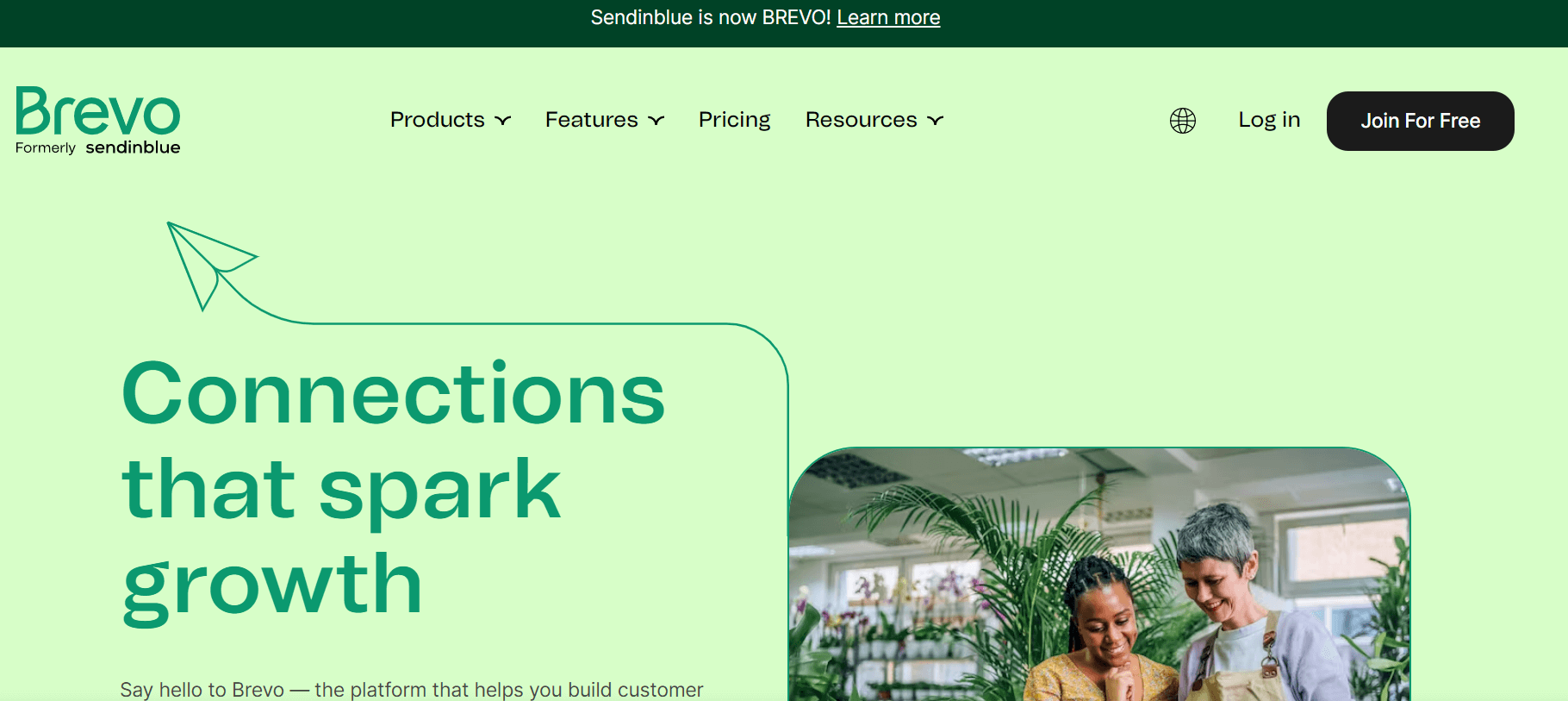 Brevo homepage