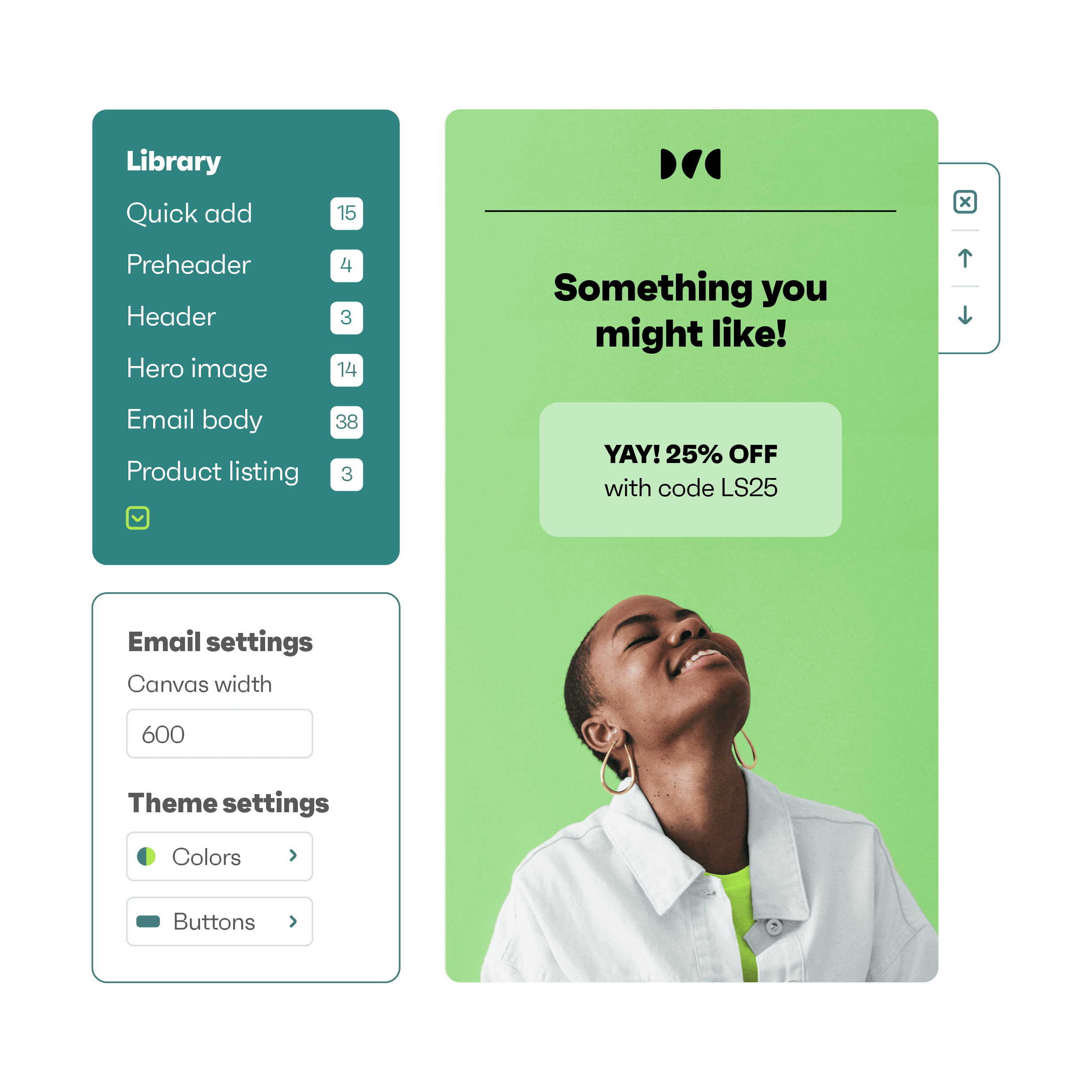 drag-and-drop email builder Omnisend
