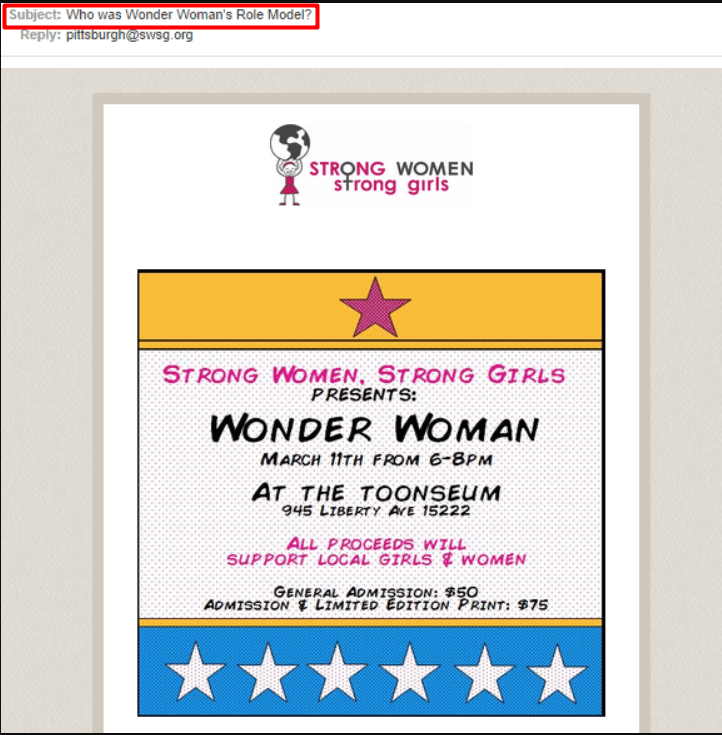 an example of open-ended question in a follow up email subject line