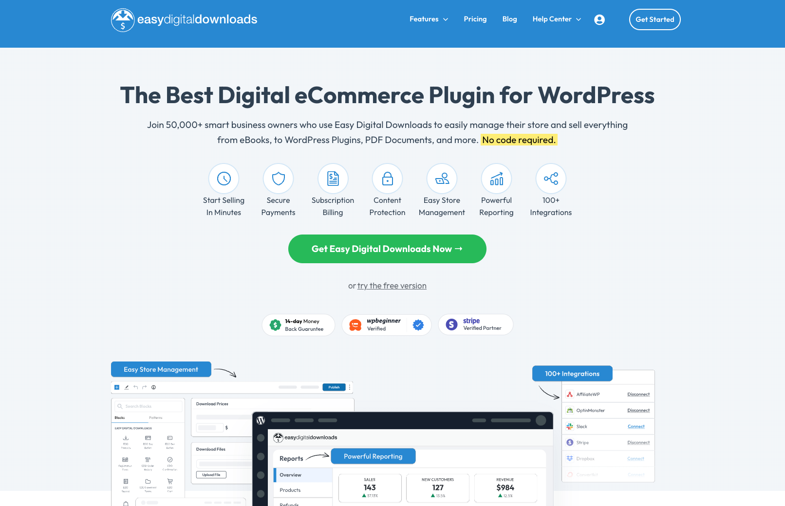woocommerce alternative: easy digital downlaods