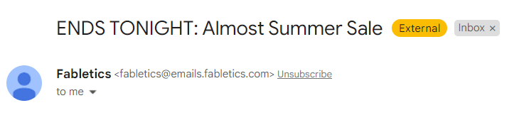 an example of a subject line creating sense of urgency