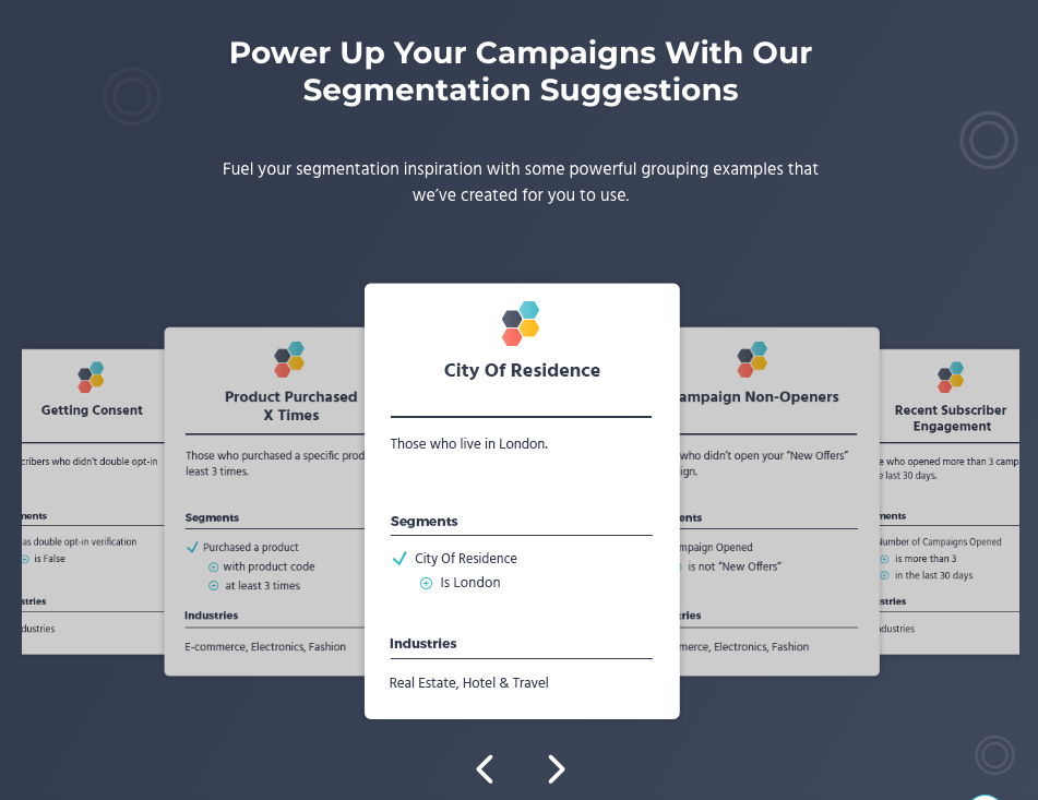 Moosend segmentation capabilities