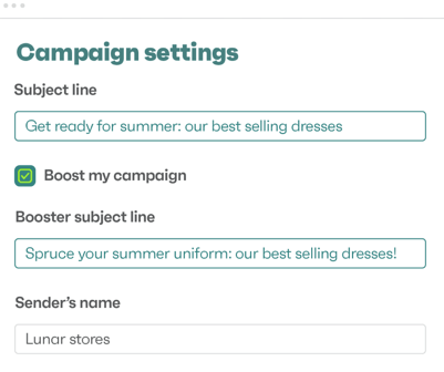 Omnisend in-built campaign booster