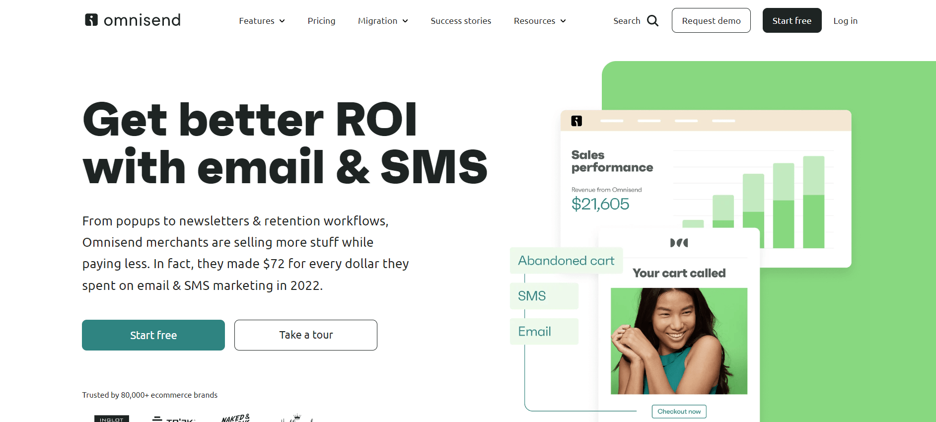 Omnisend homepage