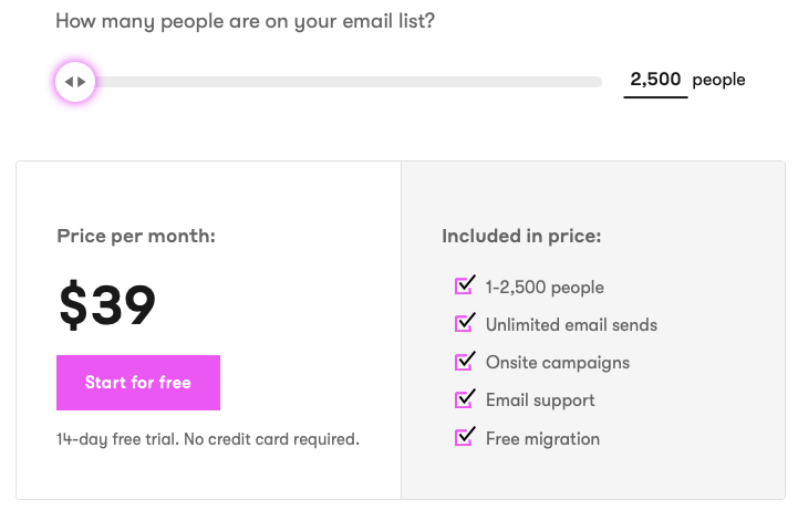 Drip pricing