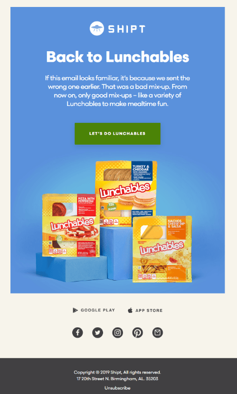 apology for sending the wrong email example