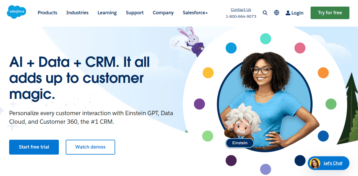 Salesforce homepage