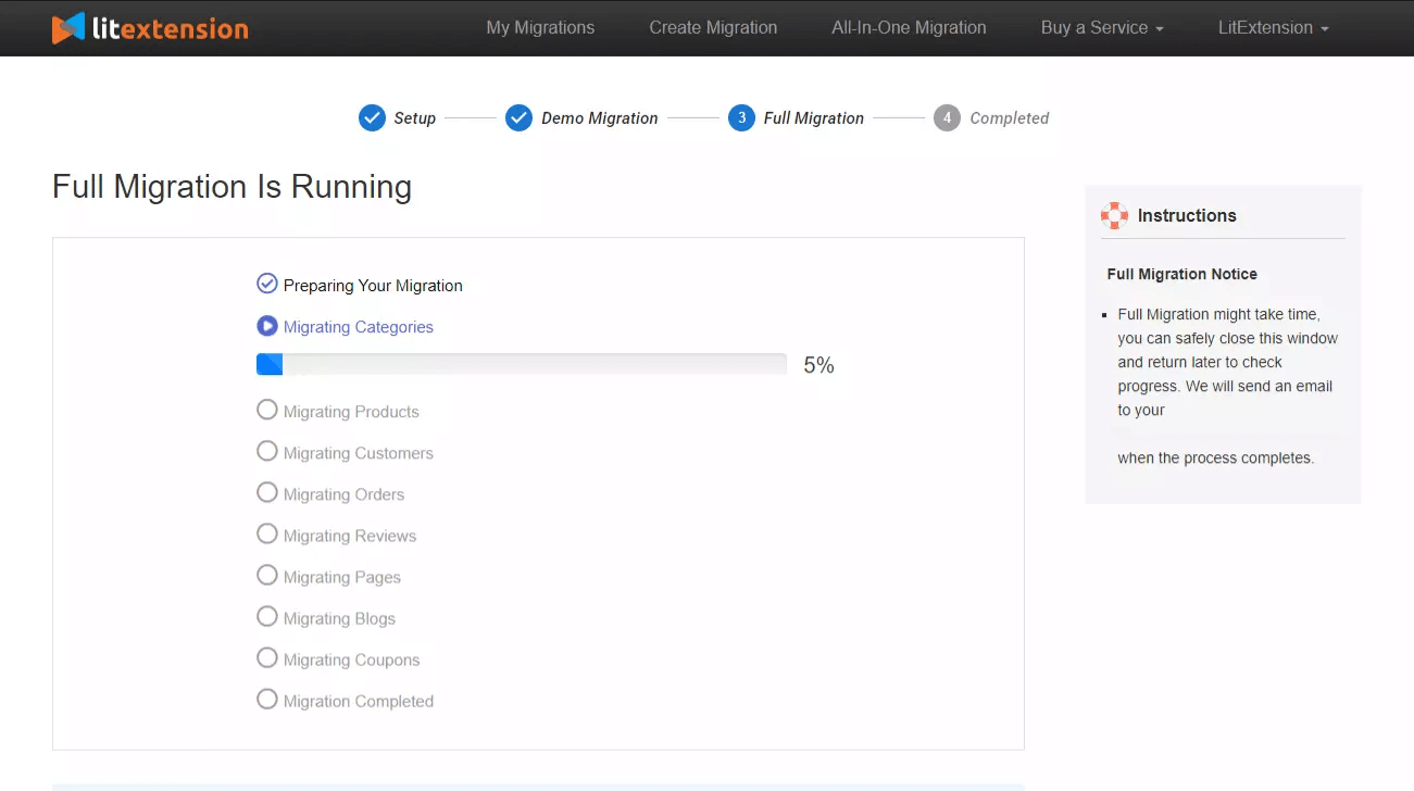 Shopify to WooCommerce migration process