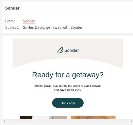 travel newsletter example