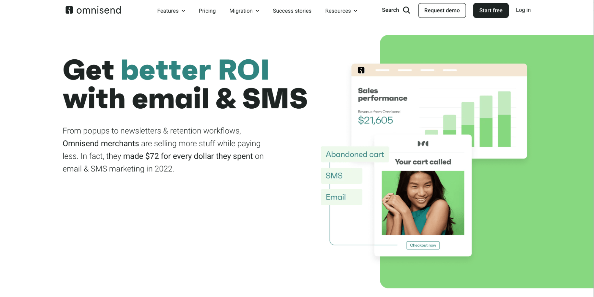 Omnisend homepage