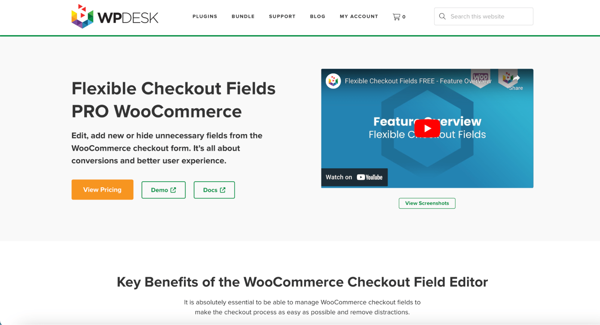 WooCommerce Flexible Checkout Fields homepage