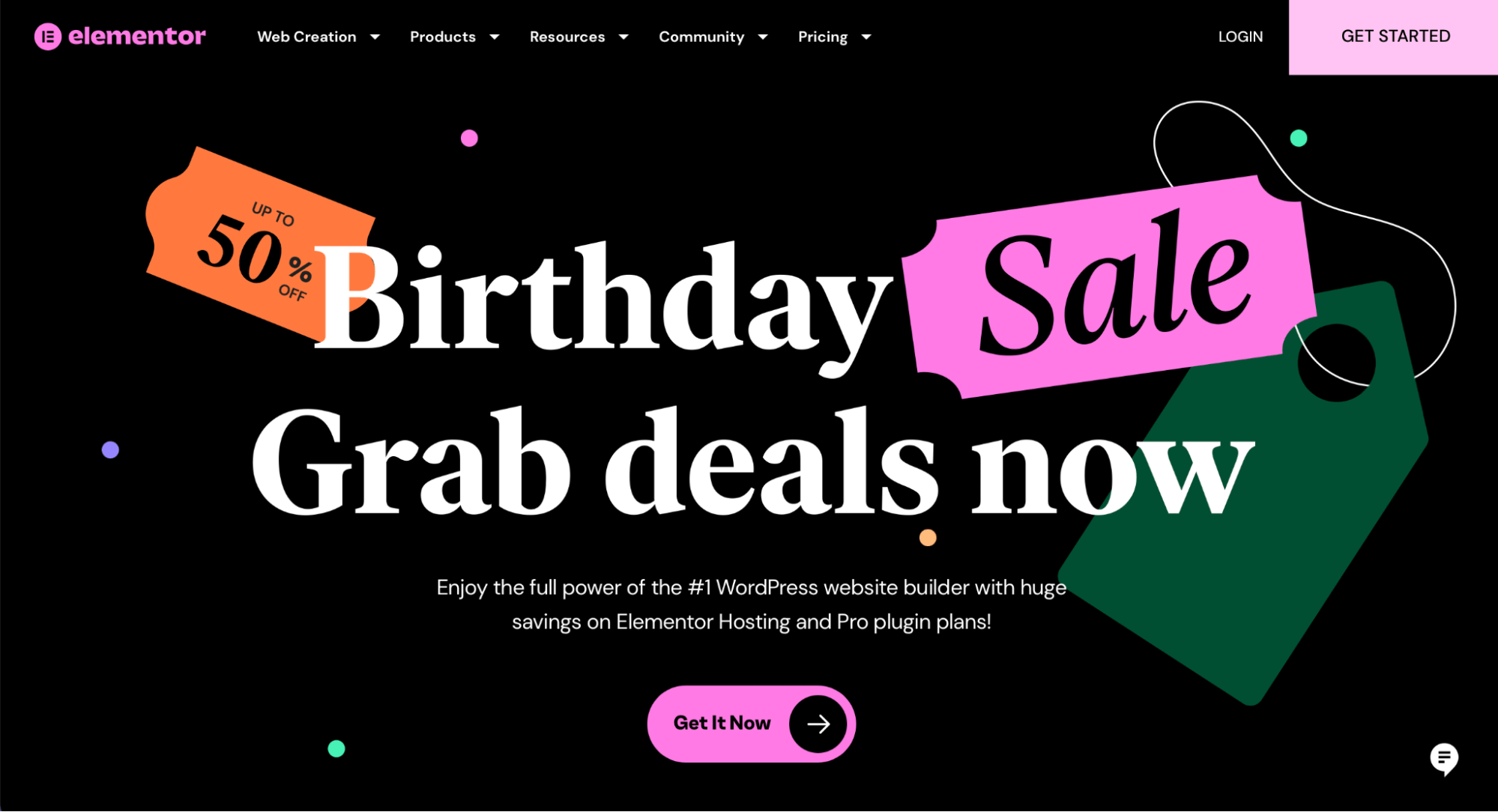 Elementor homepage