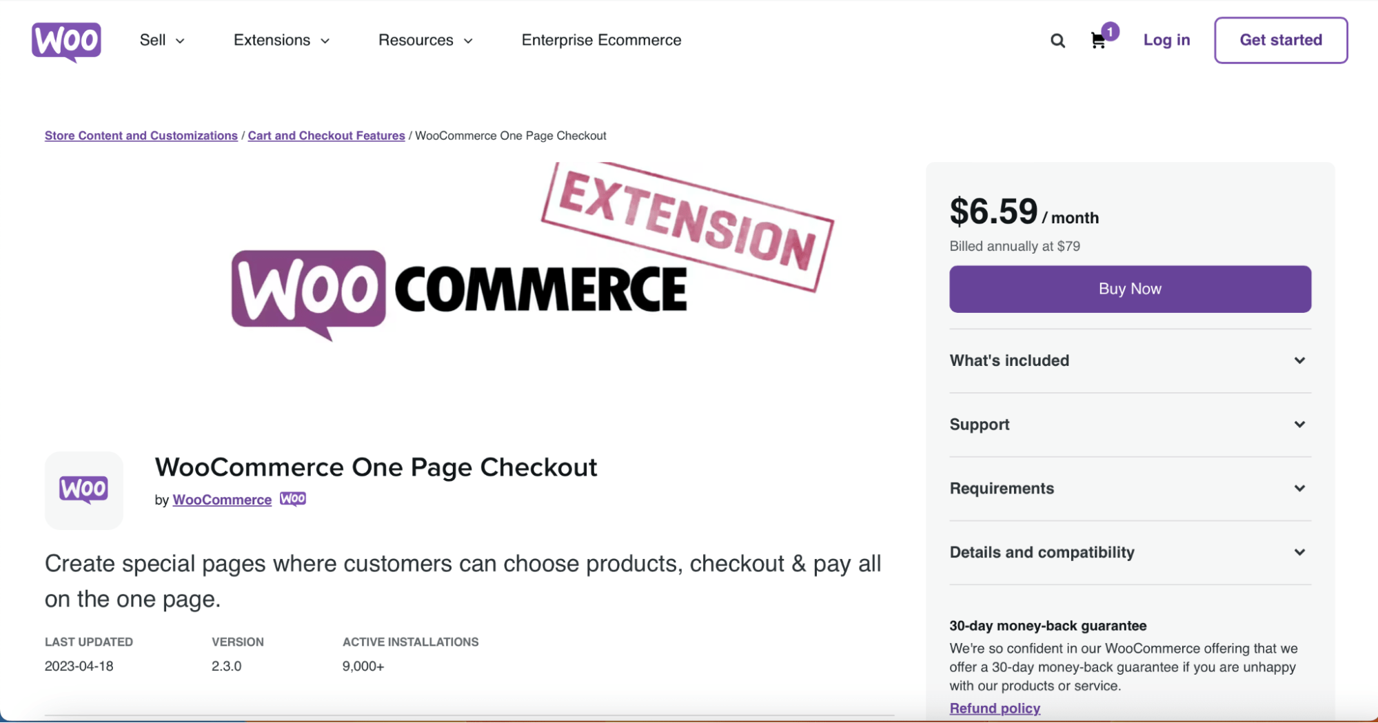 WooCommerce One Page Checkout homepage