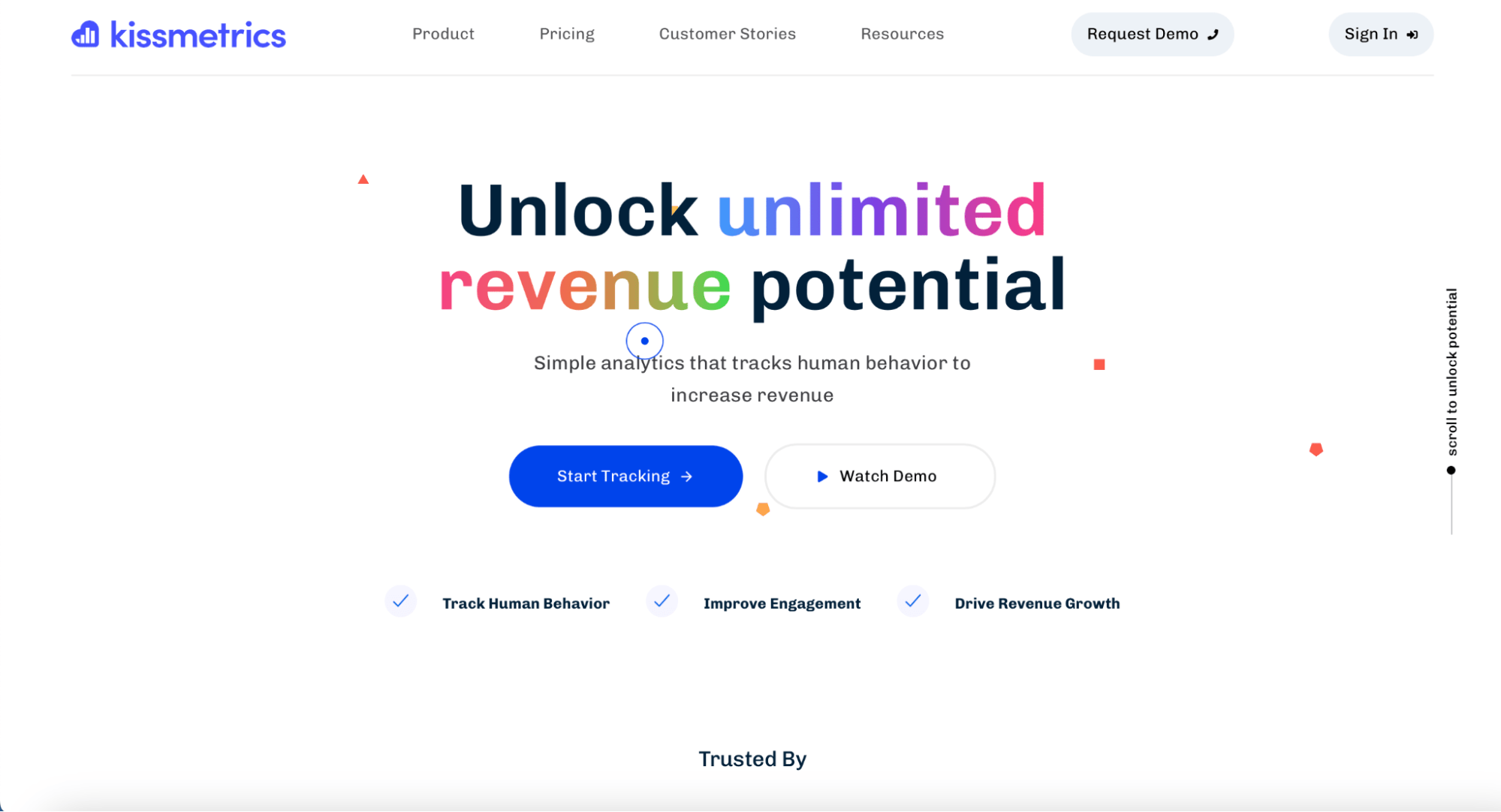 Kissmetrics homepage
