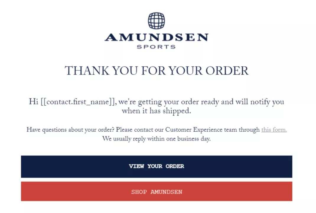 an example of a simple design for transactional messages