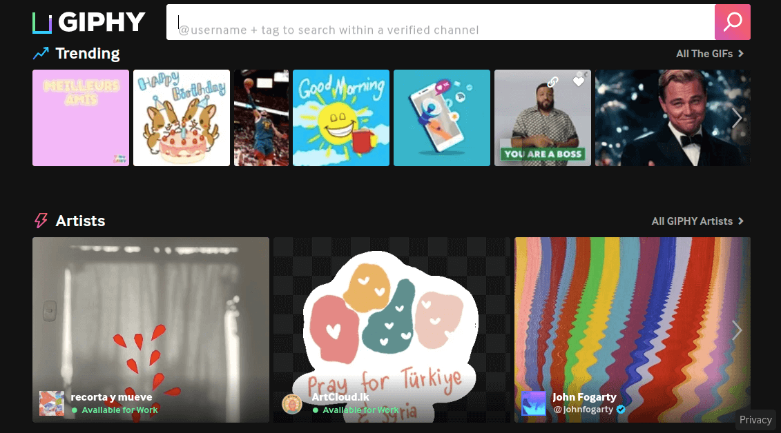 Make, Find, and Use Your Own GIF Stickers with GIPHY Username