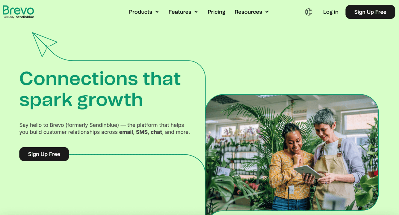 Brevo homepage