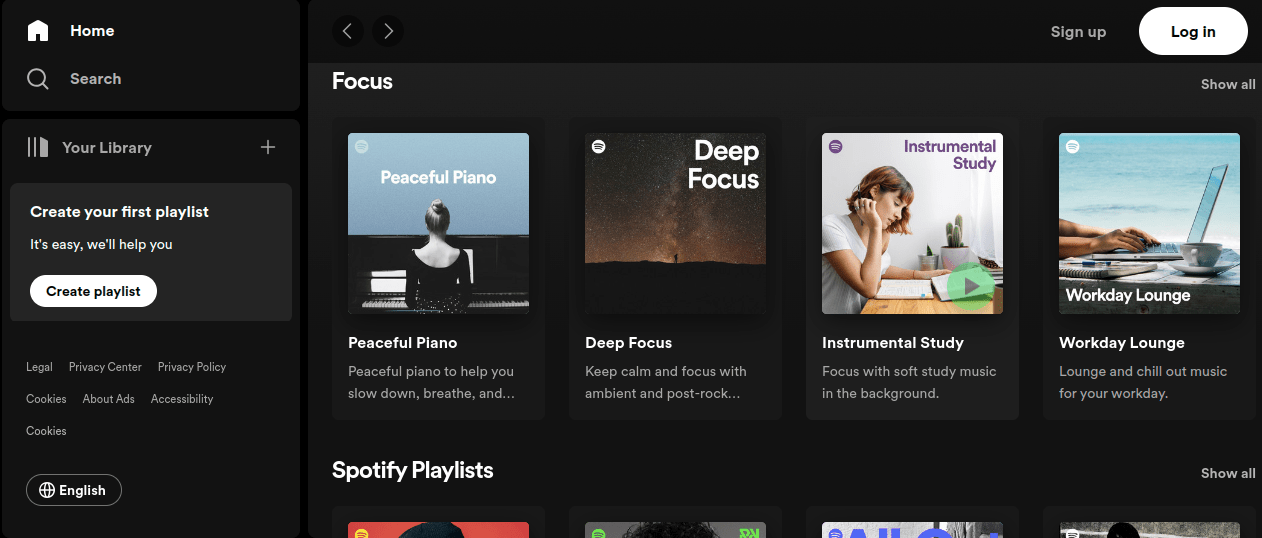 Spotify tailored music recommendations