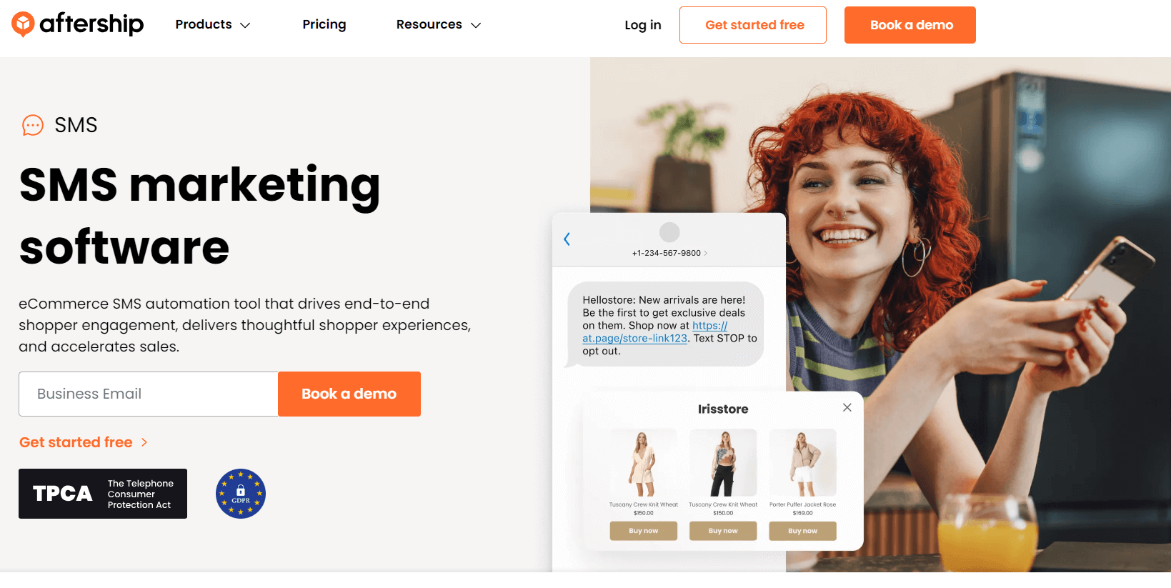 aftership homepage
