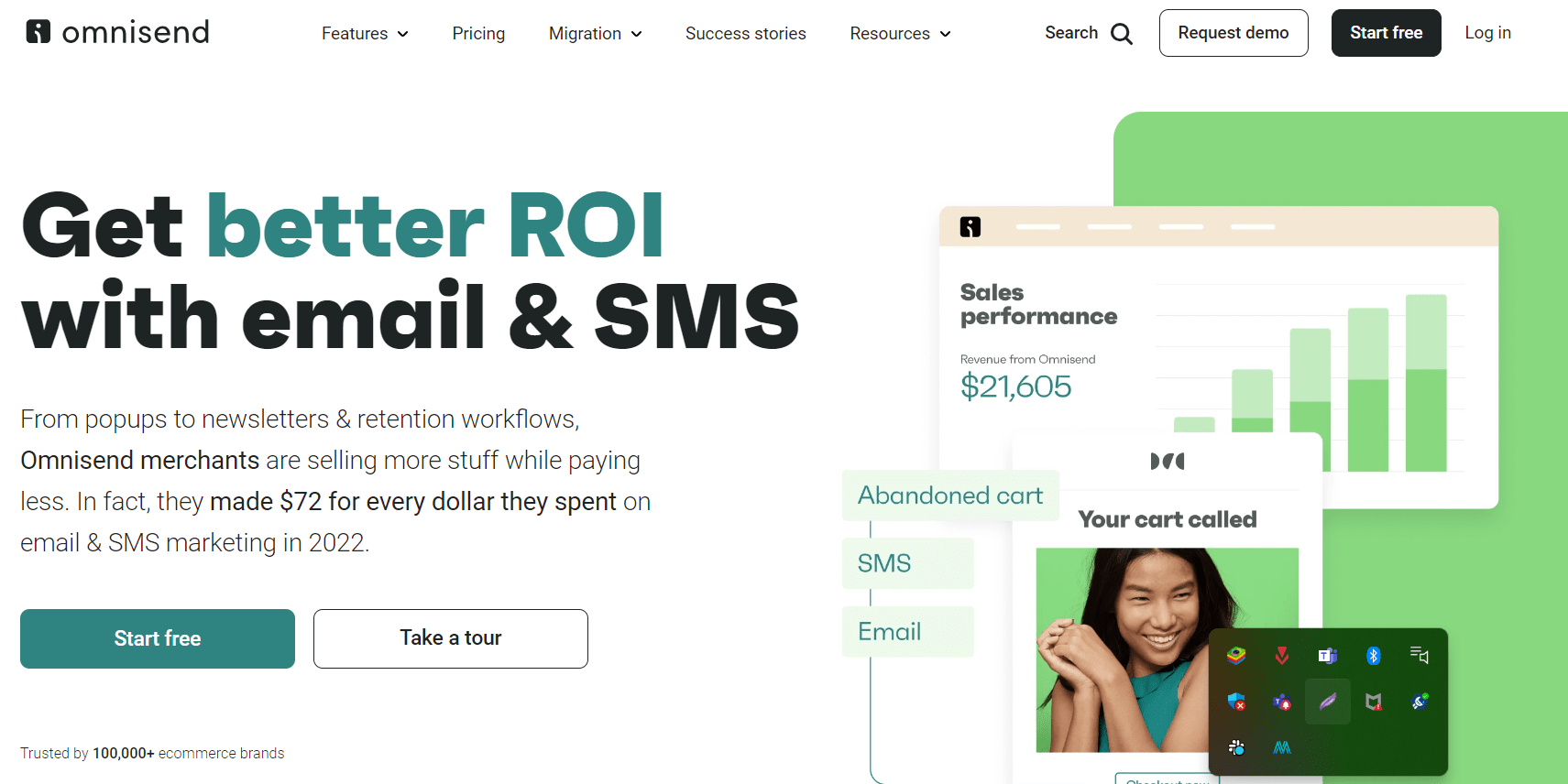 Omnisend homepage