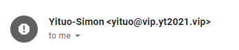 email address with words from a different language