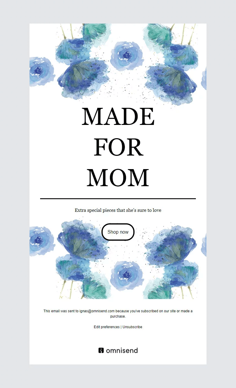 September newsletter idea for mom's day