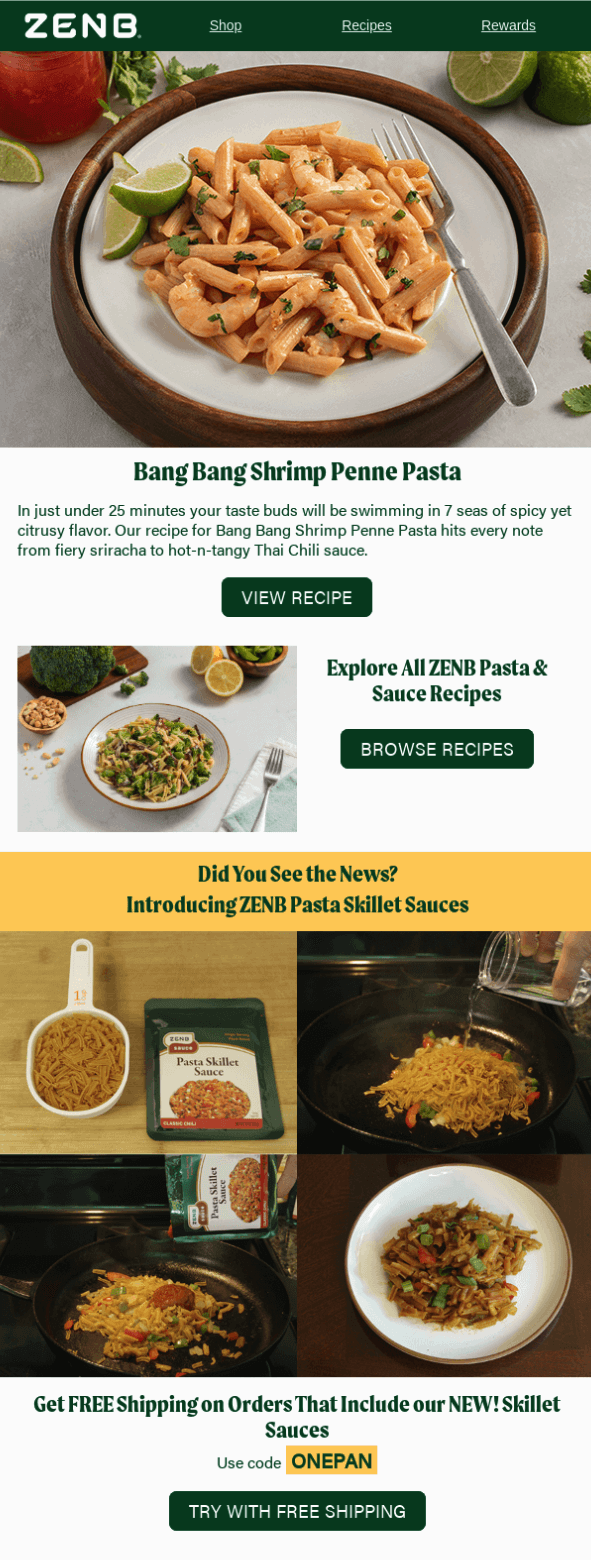 World Pasta Day newsletter example