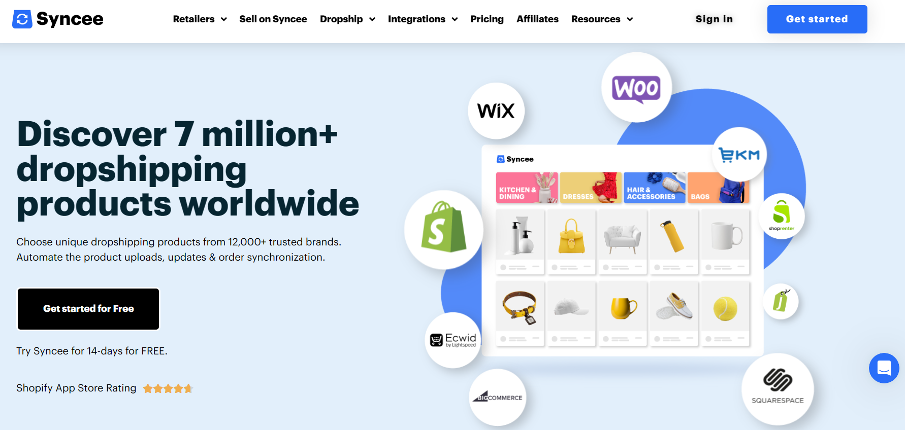 Syncee - Global Dropshipping on Wix