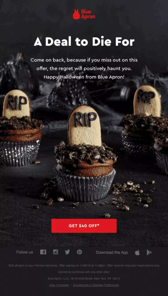 "A Deal to Die For" email