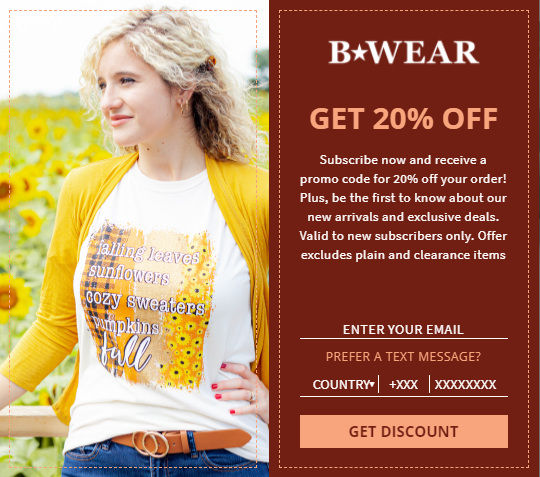 B wear sportswear coupon sale