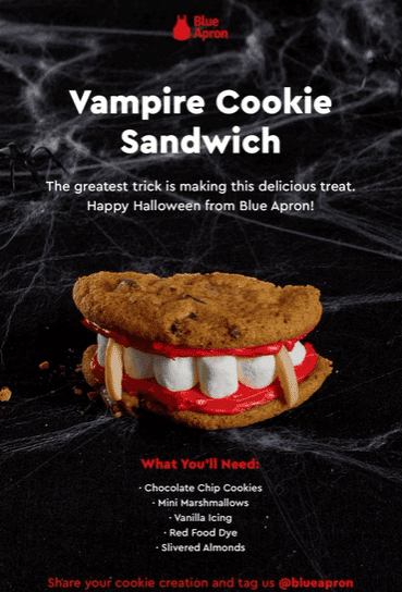 Halloween recipe email
