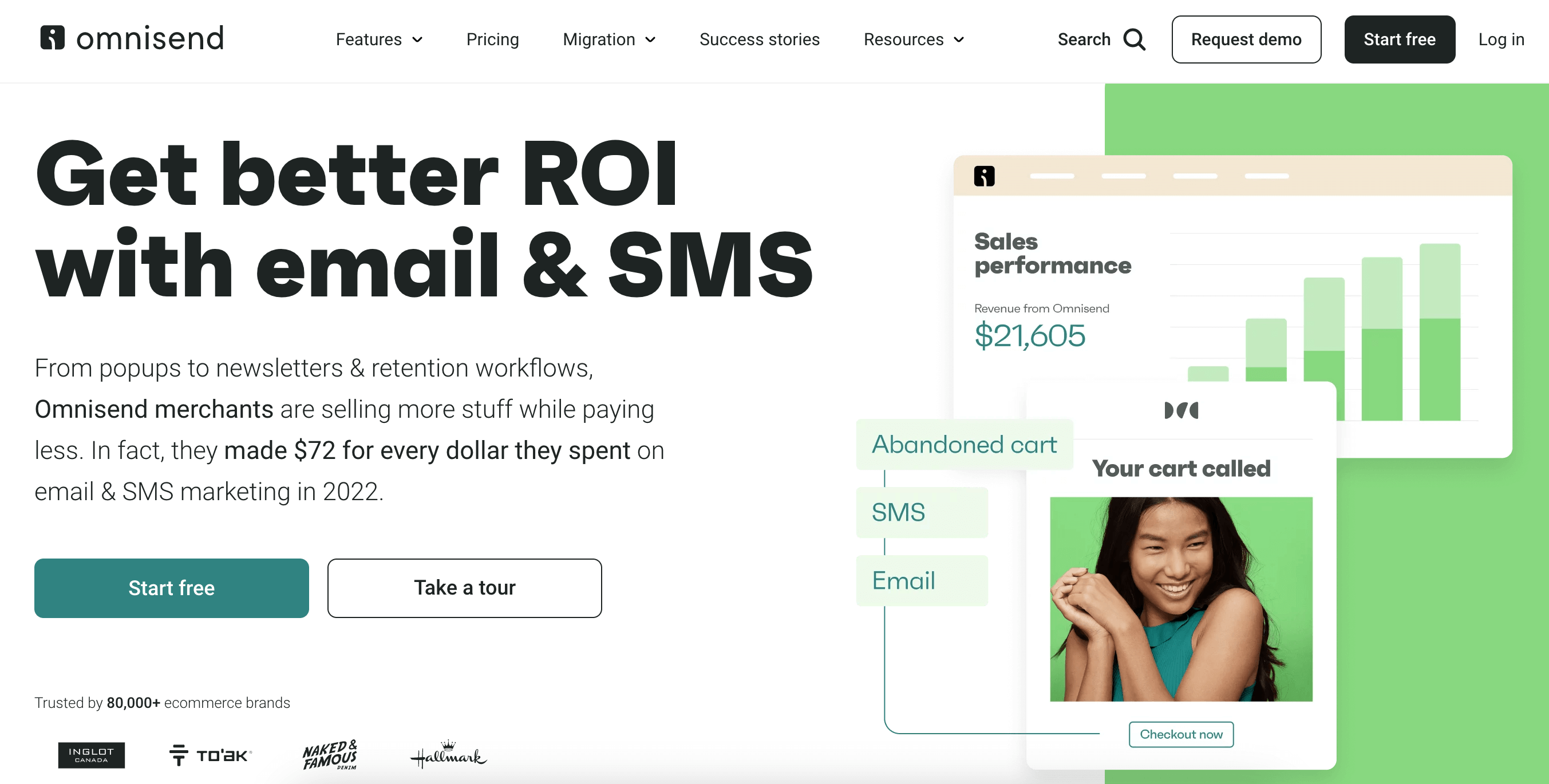 Omnisend homepage