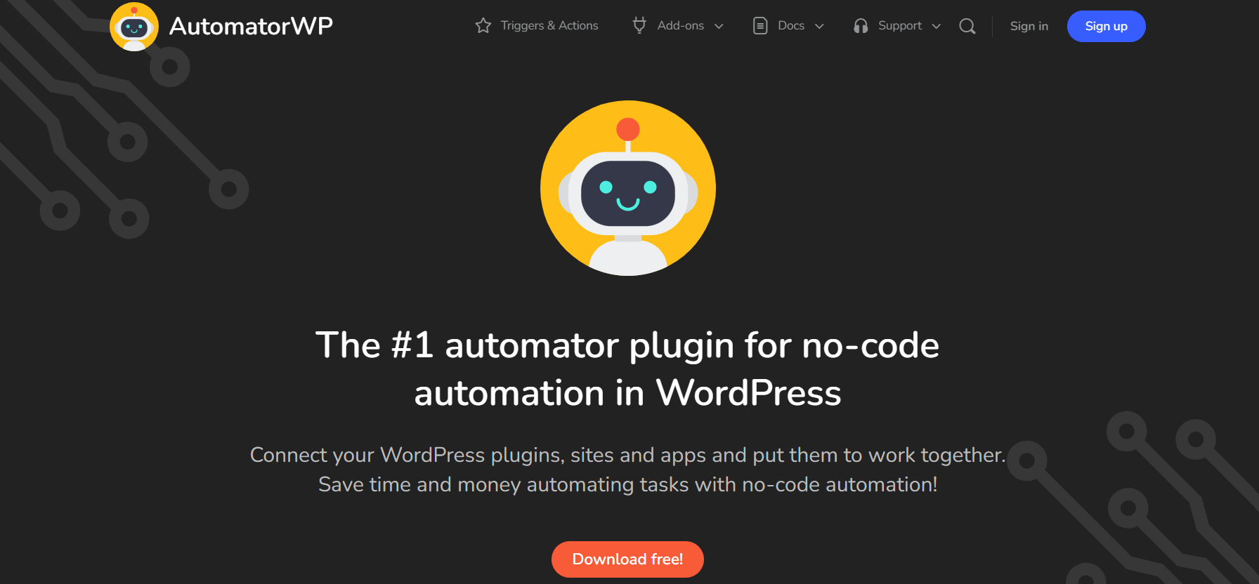AutomatorWP homepage
