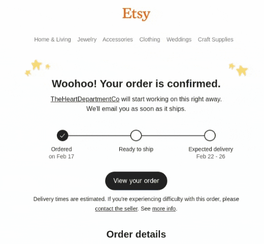 How to Send Effective Order Confirmation Emails [Examples + Template]