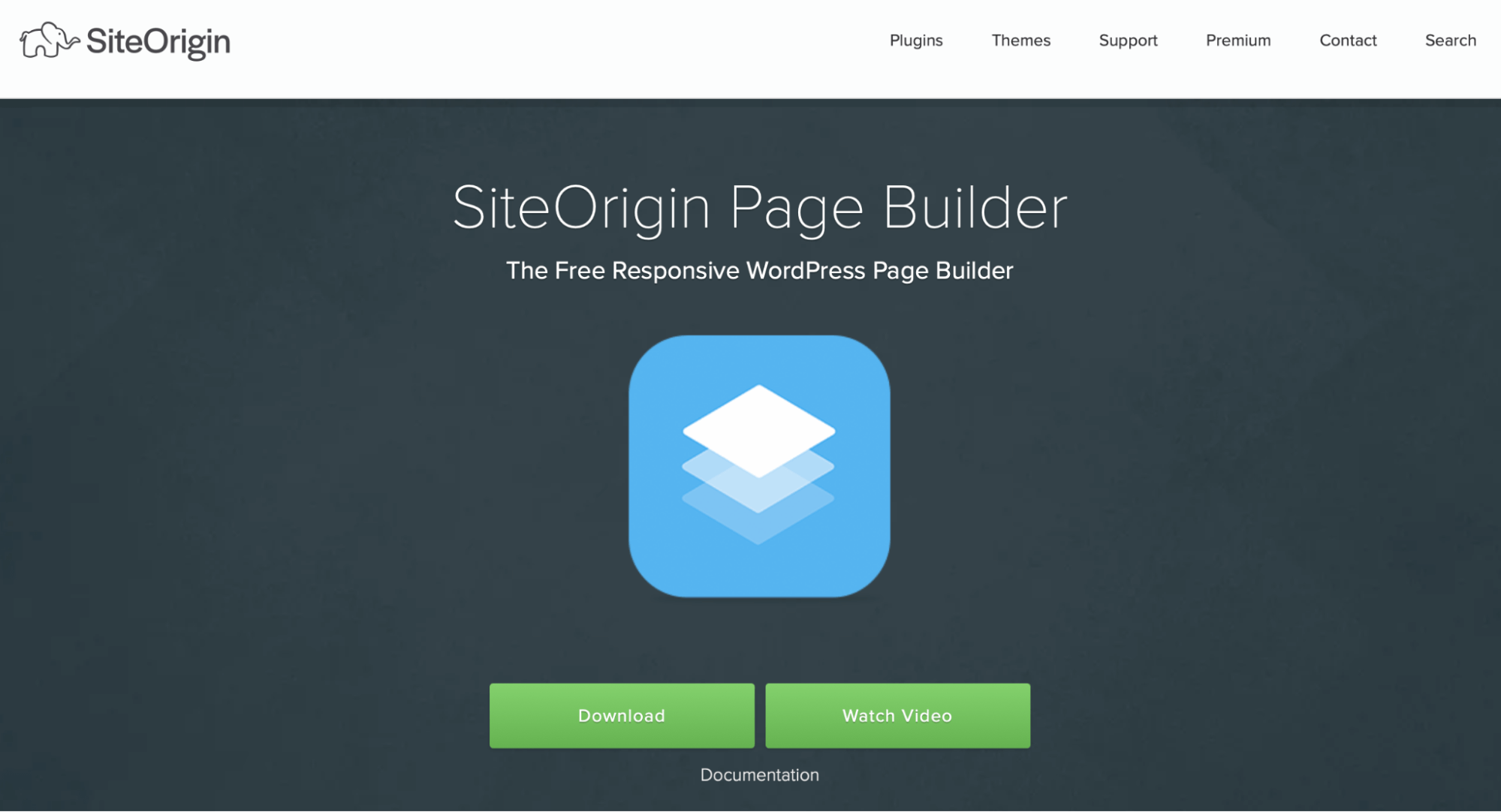 SiteOrigin Page Builder landing page plugin
