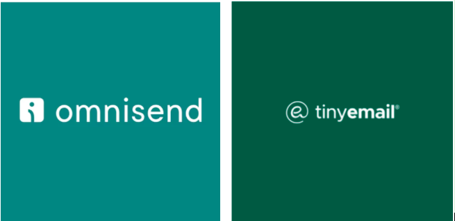 omnisend vs tinyemail logos