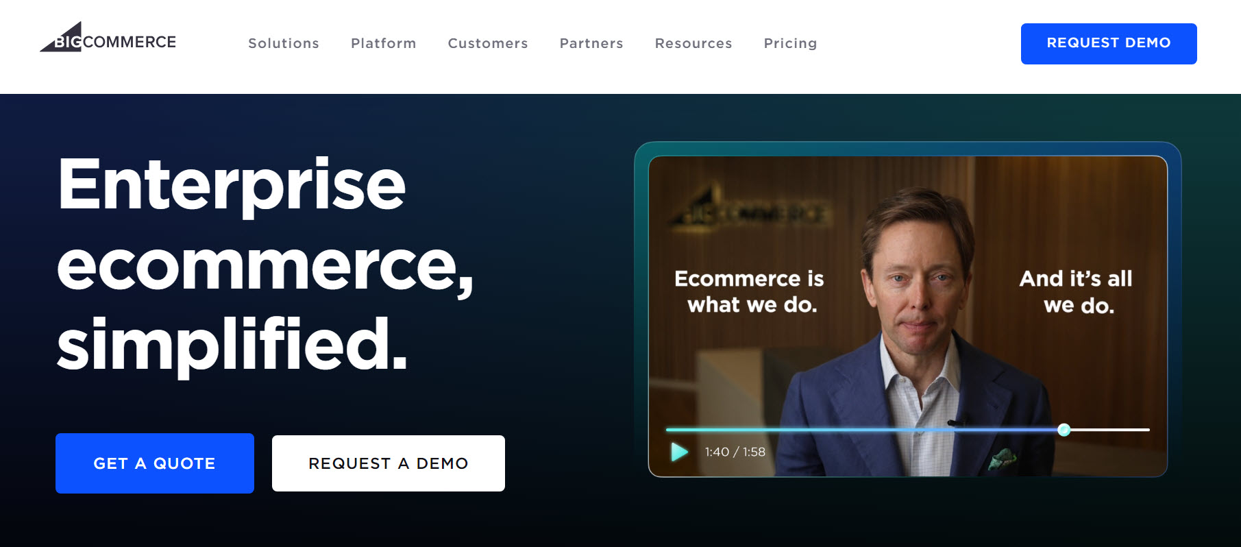 WordPress shopping cart plugin BigCommerce